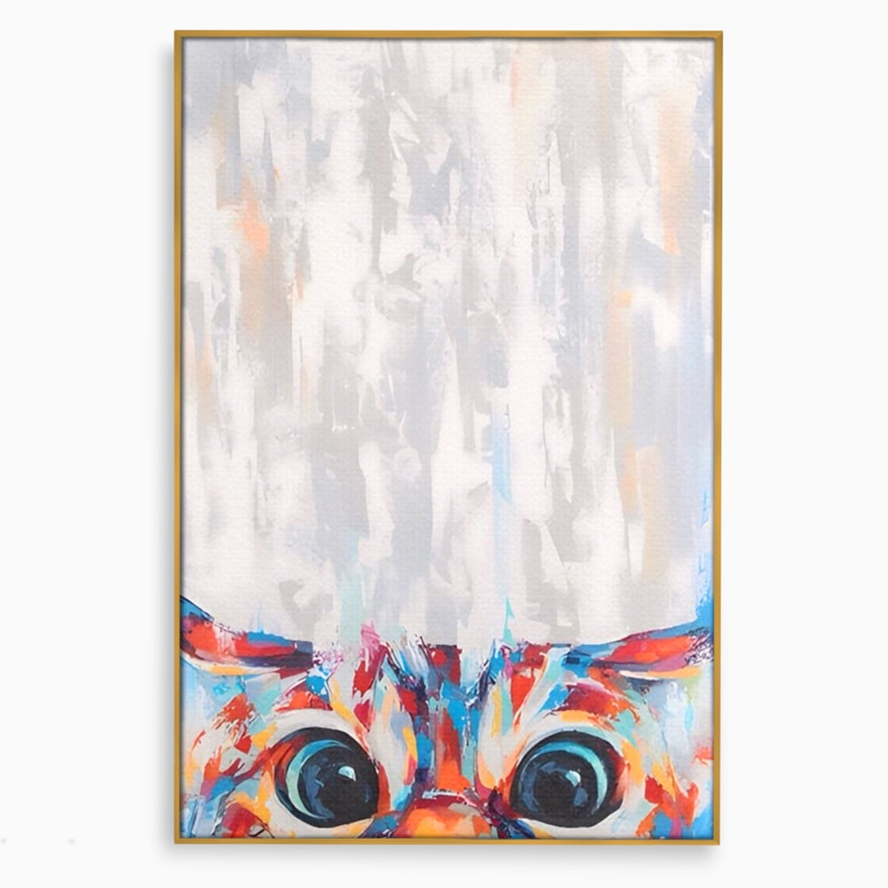 Tablou Canvas A1529, Cat Eyes , Room, Pisica, Privire, Animal, Felina, Dressing, Club Sportiv, Culori Vibrante